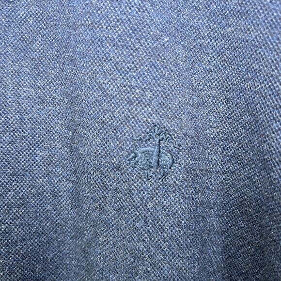 Brooks Brothers Mock Neck Henley Sweater Mens Size XL Blue Embroidered Logo LS - Picture 4 of 11